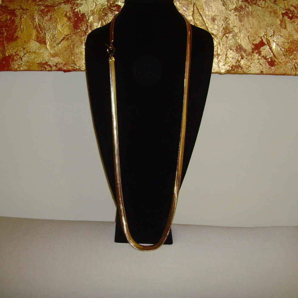 Anne Klein Gold-Tone Serpentine Chain Necklace - Picture 4 of 14